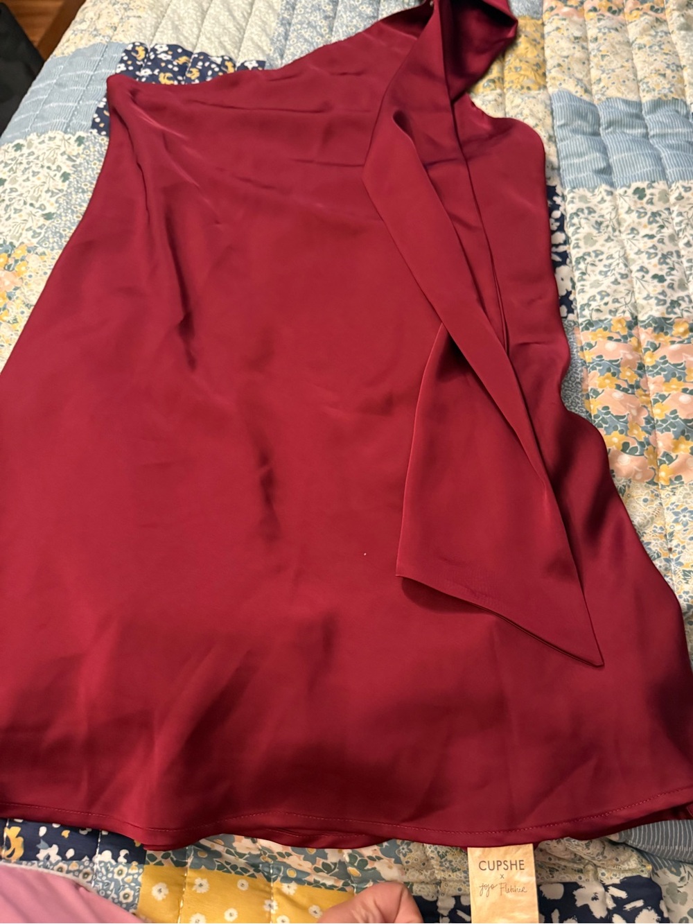 CUPSHE x Jojo Fletcher Wrap Maxi Dress in Red Size Large Like New